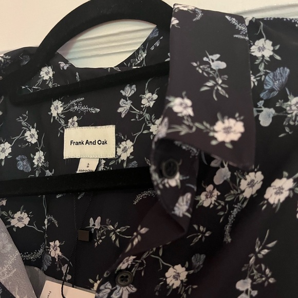 Frank and oak flower print button down shirt - Picture 3 of 9
